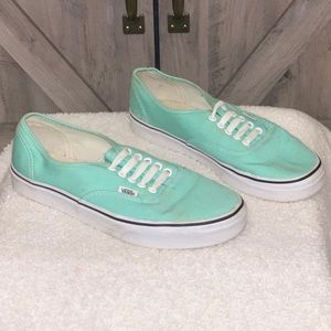 Low Top Vans (mint green)